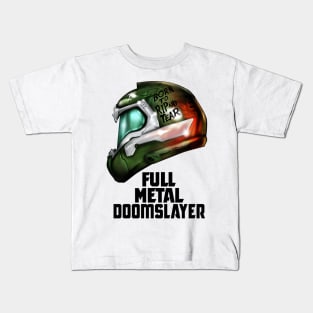 Full Metal Doomslayer v2 Kids T-Shirt